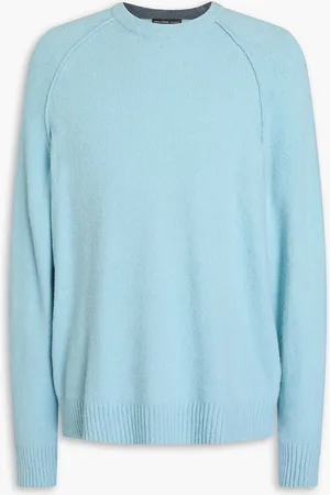 James Perse Brushed cotton-blend sweater - Blue - 3