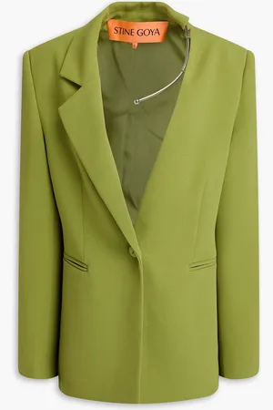 STINE GOYA Embellished crepe blazer - Green - XL