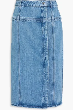 STINE GOYA Denim midi skirt - Blue - XXS
