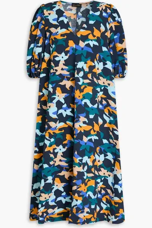 STINE GOYA Mavelin printed crepe midi dress - - S