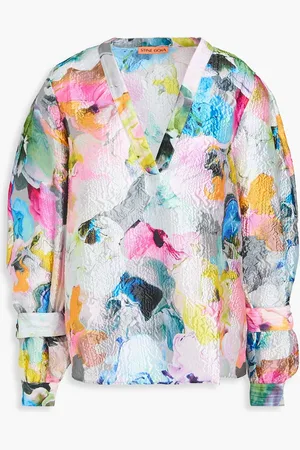 STINE GOYA Nandya printed cloqué blouse - - M