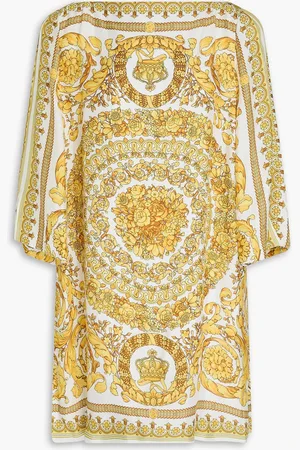 VERSACE Printed satin mini dress - - IT 44