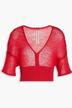 Rick Owens Cropped wool top - - S