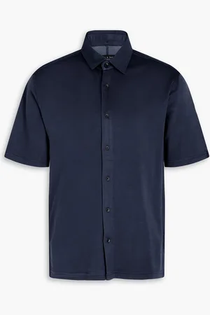 RAG&BONE Dalton piqué shirt - Blue - S