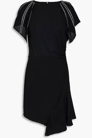 IRO Asymmetric studded crepe mini dress - - FR 36