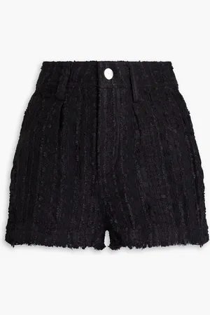IRO Saphio cotton-blend tweed shorts - - FR 38
