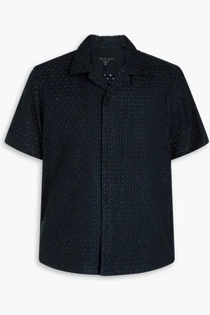 RAG&BONE Avery broderie anglaise Lyocell shirt - Blue - M