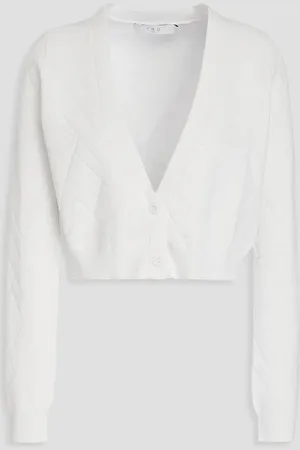IRO Cropped jacquard-knit cardigan - - M