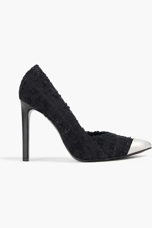 IRO Dahlia leather-trimmed tweed pumps - - EU 39