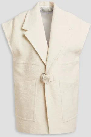 IRO Rena cotton-tweed vest - White - FR 40