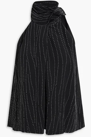 IRO Studded washed crepe de chine top - - FR 40