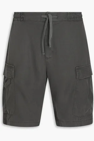 OFFICINE GENERALE Jay Lyocell cargo shorts - Gray - IT 50