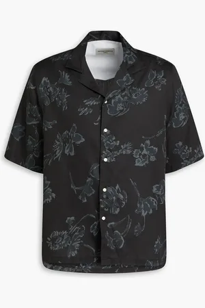 OFFICINE GENERALE Eren floral-print cotton-twill shirt - - M