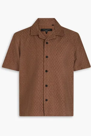 RAG&BONE Avery broderie anglaise Lyocell shirt - Brown - M