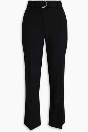 IRO Ulma belted wool-crepe straight-leg pants - - FR 34