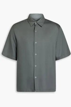 Sandro Lyocell-blend twill shirt - - S