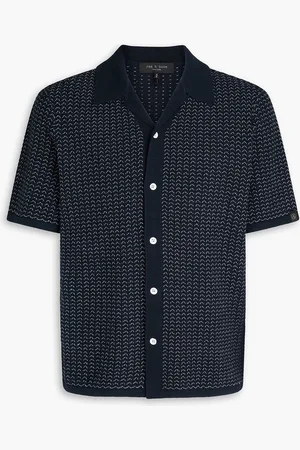 RAG&BONE Avery cotton-blend jacquard shirt - Blue - M