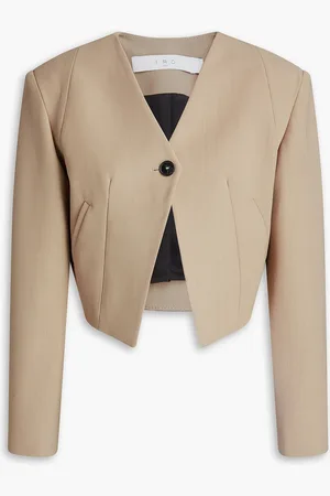 IRO Ursa cropped grain de poudre wool blazer - - FR 40