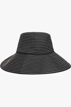 Totême Striped silk-twill sunhat - - ONESIZE