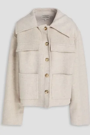 Loulou Studio Cilla brushed wool and cashmere-blend felt jacket - Neutral - L