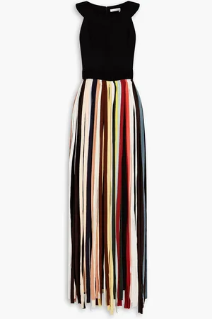 Chloé Fringed silk maxi dress - - FR 34
