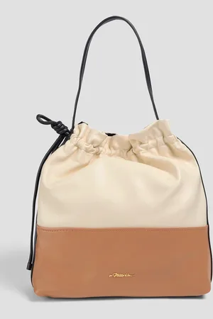 3.1 Phillip Lim Origami color-block leather shoulder bag - White - OneSize