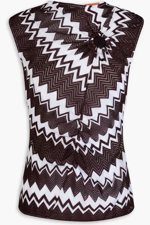 Missoni Cutout crochet-knit top - Brown - IT 44
