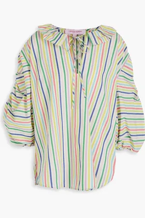Carolina Herrera Striped cotton top - - US 8