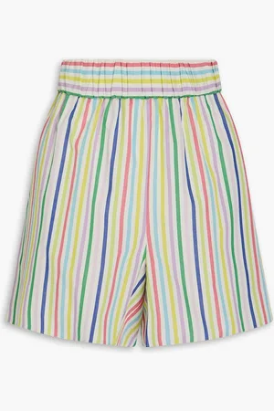 Carolina Herrera Striped cotton shorts - - US 2