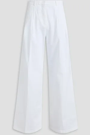 Fabiana Filippi Cotton-blend wide-leg pants - - IT 44