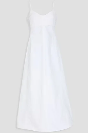 Victoria Beckham Cotton-blend poplin maxi dress - - UK 14