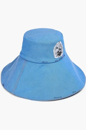 Marni Appliquéd denim sun hat - Blue - S