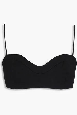 TOVE Etta cotton-blend crepe bra top - - FR 36
