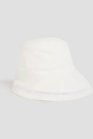Chloé Embroidered canvas bucket hat - - S