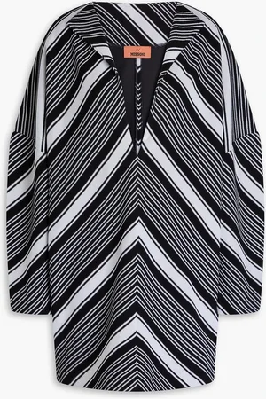 Missoni Striped crochet-knit cotton-blend mini dress - - IT 44