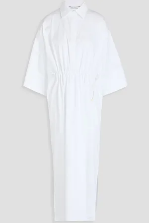 Max Mara Eulalia cotton-blend midi shirt dress - - IT 40
