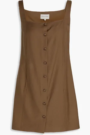 Loulou Studio Idon wool-twill mini dress - - L