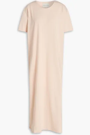 Loulou Studio Arue Pima cotton-jersey midi dress - Pink - XL