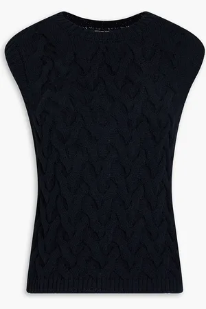 GENTRYPORTOFINO Cotton-blend vest - Blue - IT 40