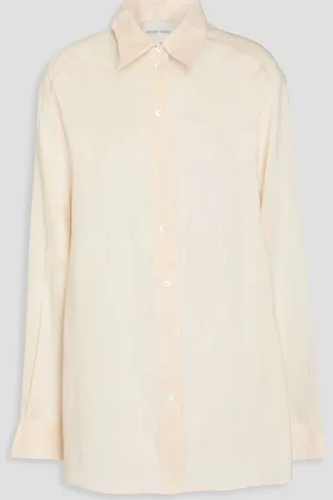 Loulou Studio Canisa linen and silk-blend shirt - White - S