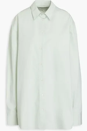 Loulou Studio Espanto cotton-poplin shirt - Green - L