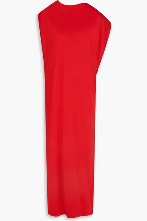 GENTRYPORTOFINO Draped cotton and modal-blend jersey midi dress - - IT 40