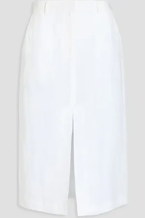 THEORY Linen midi skirt - - US 4