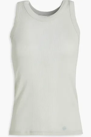 Loulou Studio Limba ribbed cotton tank - Green - M
