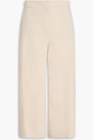 THEORY Linen-blend kick-flare pants - Neutral - US 6