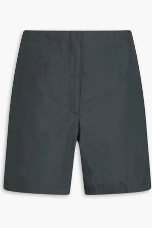 Loulou Studio Garib cotton-poplin shorts - Gray - XS