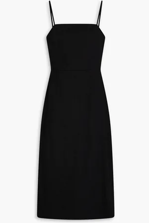 THEORY Linen-blend crepe midi dress - - US 14