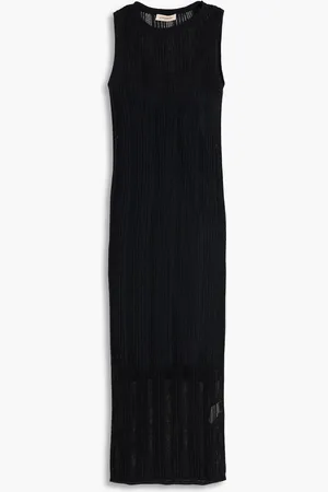 GENTRYPORTOFINO Ribbed cotton-blend midi dress - - IT 38
