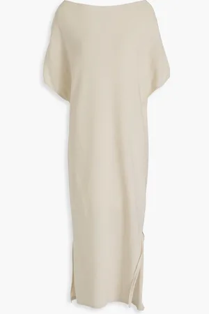 GENTRYPORTOFINO Sequin-embellished cotton-blend midi dress - Neutral - IT 40