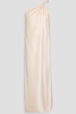 Loulou Studio Adela one-shoulder silk-twill midi dress - Pink - XL